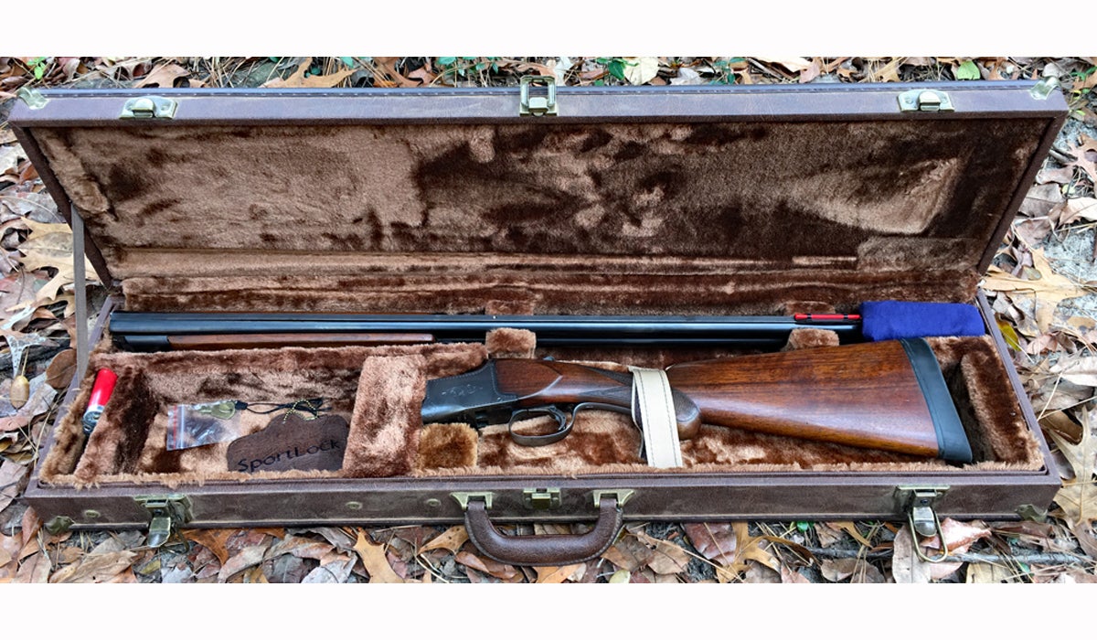 SportLock LeatherLock Takedown Deluxe O/U Shotgun Hard Case Hunting Range Case 