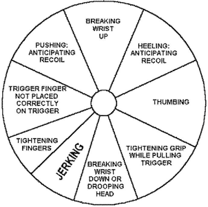 Pistol target analysis diagram