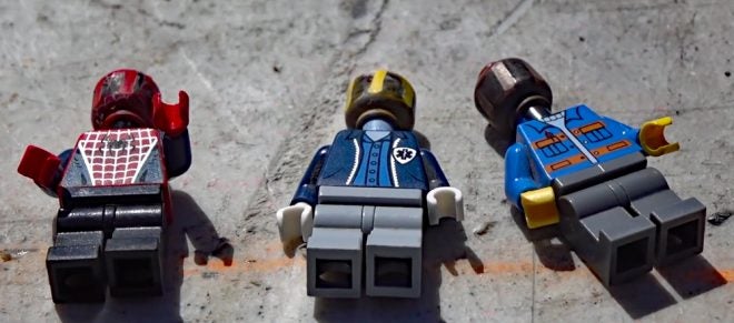 Watch: Lego Heads Loaded and Fired as Bullets