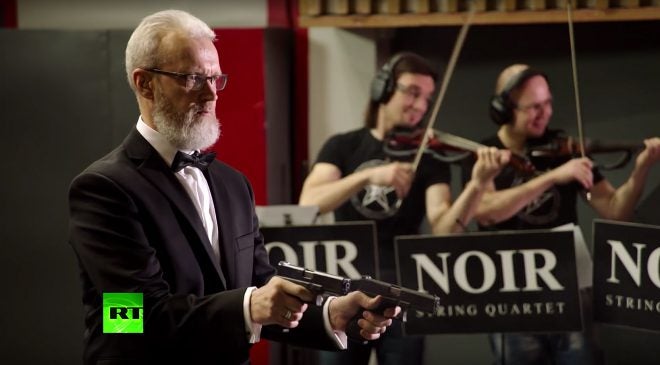 Watch: Two-Gun-Wielding Musician Plays Classical Music With Pistols