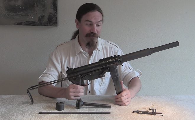 Watch: Suppressed OSS M3 Grease Gun and “Bushmaster” Booby Trap