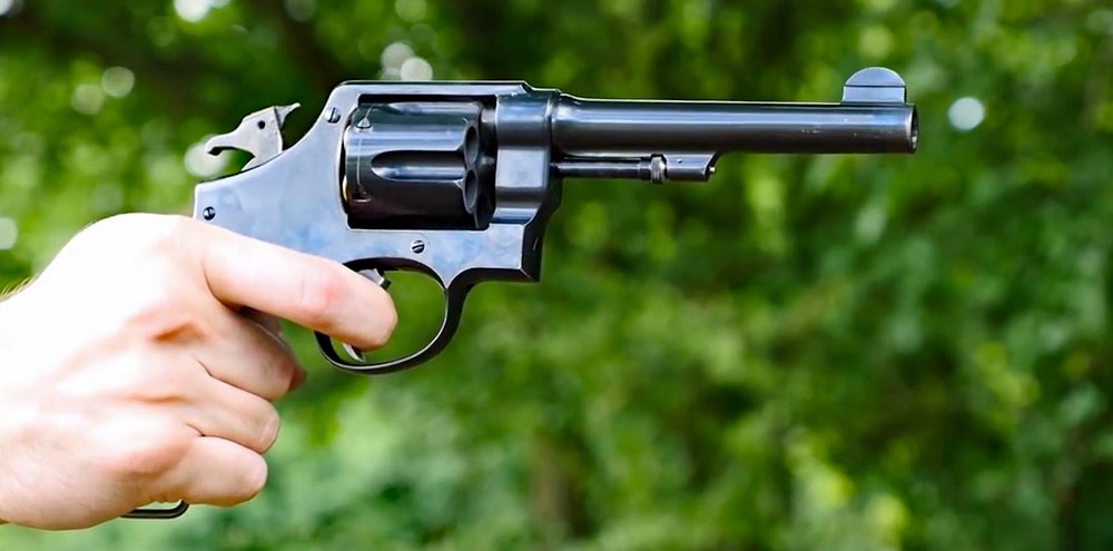 Watch: Firing the M1917 45 ACP Revolver Watch: Firing the M1917 45 ACP Revolver