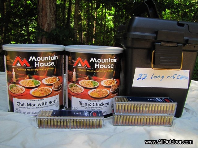 Freeze dried food 22 long rifle