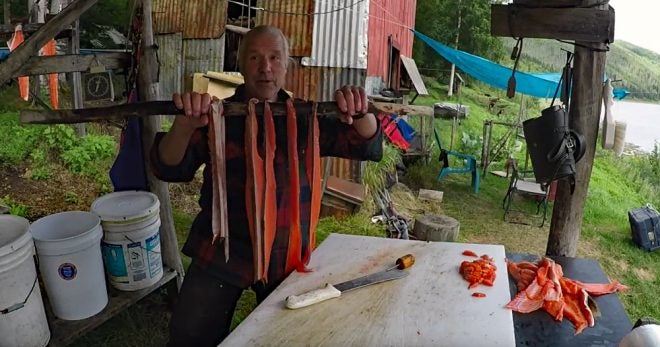 Watch: “Yukon Man” Stan Zuray on How to make Smoked Fish Strips
