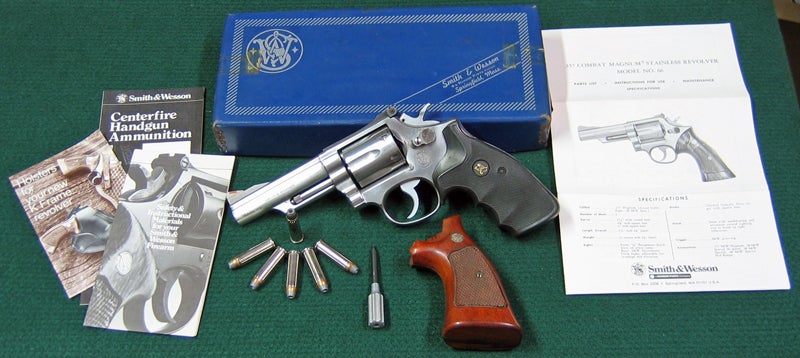 Smith & Wesson Model 66 357 Magnum Stainless Combat Revolver with original box & paperwork. (Photo © Russ Chastain) 