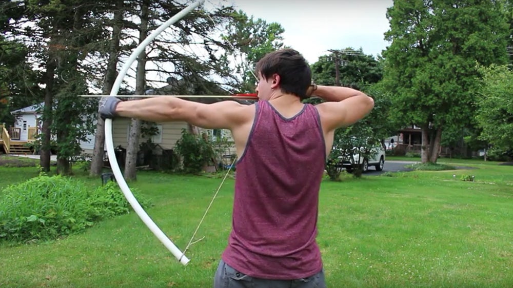 Watch: Quick DIY PVC Bow Without Heat or Power Tools Watch: Quick DIY PVC Bow Without Heat or Power Tools
