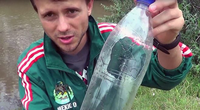 Watch: Quick Survival Fish Trap From a Plastic Bottle