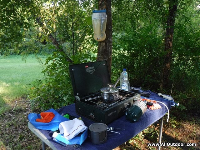 Hurricane Harvey cooking station