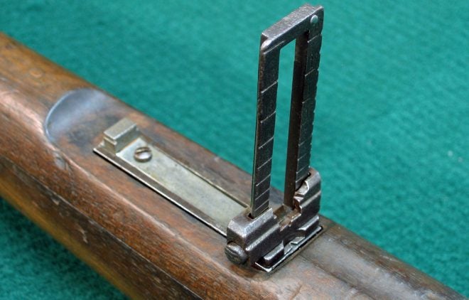 Rear sight. The base has been derusted with Evapo-Rust (Photo © Russ Chastain)