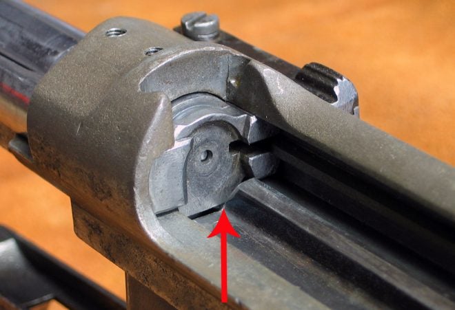 I cut an angle on the magazine follower so I can more easily close the bolt when the magazine is empty. (Photo © Russ Chastain) 