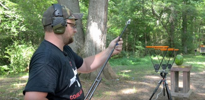 Watch: Shooting Arrows From a Shotgun
