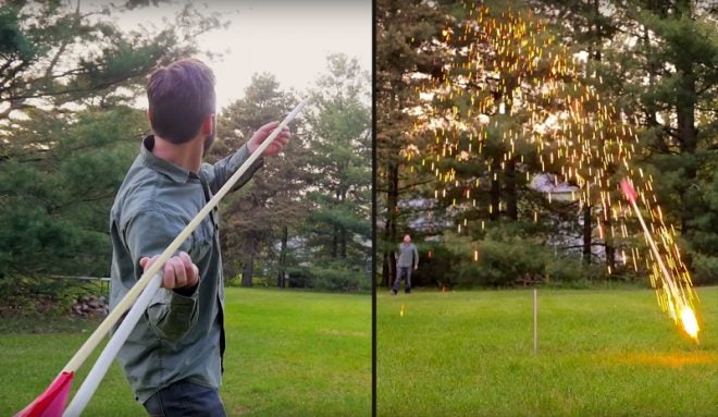 Watch: Make a PVC Atlatl & Flaming Spears