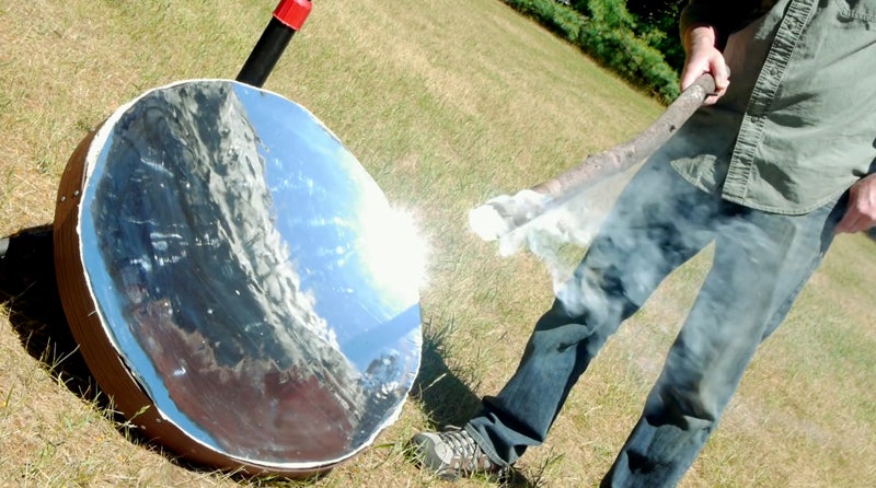 Watch: Make a Parabolic Mirror From a Space Blanket Watch: Make a Parabolic Mirror From a Space Blanket