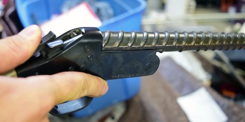 Watch: Making a Rebar Rifle Barrel Watch: Making a Rebar Rifle Barrel