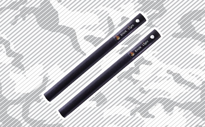 EricX Light ferrocerium rod flint fire starter two-pack on urban camo background