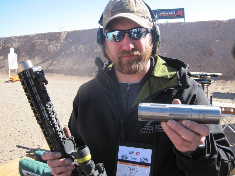 Aero Precision Suppressor at the 2018 SHOT Show Range Day