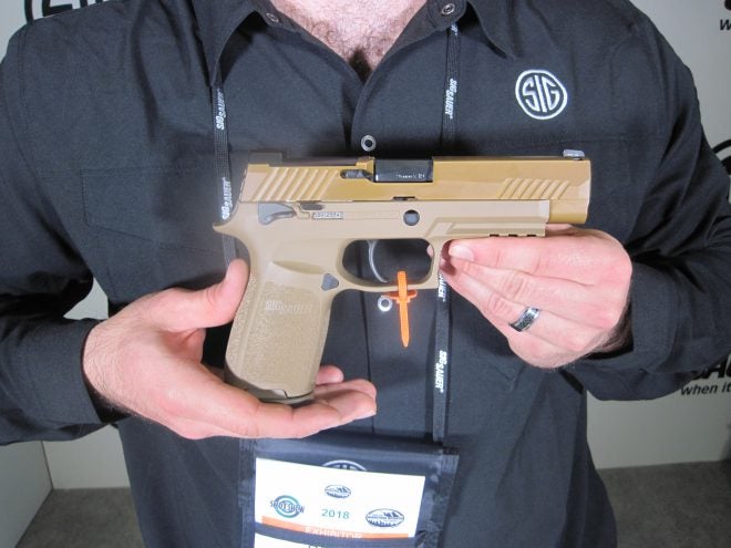 A Look at the Sig Sauer M17 Pistol at the 2018 SHOT Show