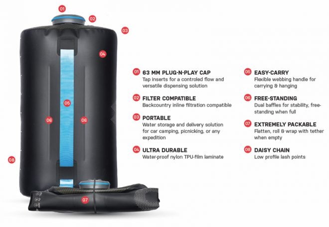 Expedition 8L water bottle. (Image: HydraPak)