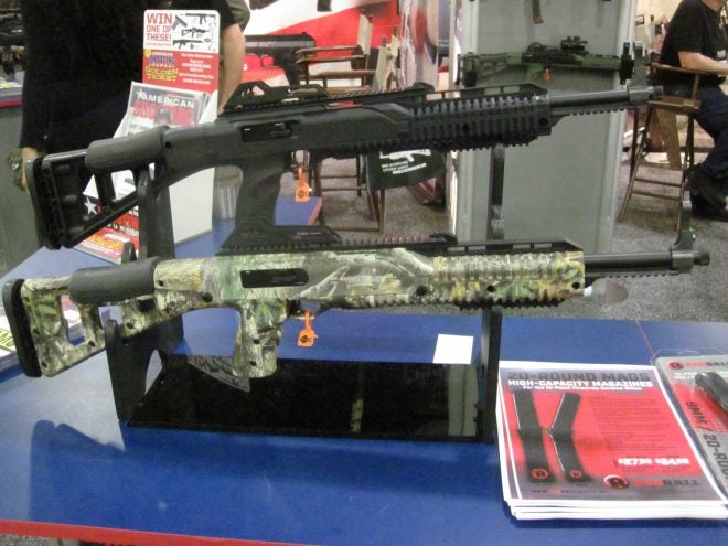 Hi Point 10mm carbine (top) and Real Tree Camo carbine.