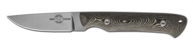 White River Small Game Knife in maple and black Richlite