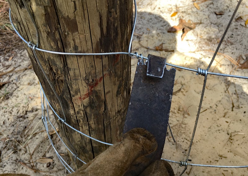 A Homemade Fence Wire Wrapping Tool A Homemade Fence Wire Wrapping Tool