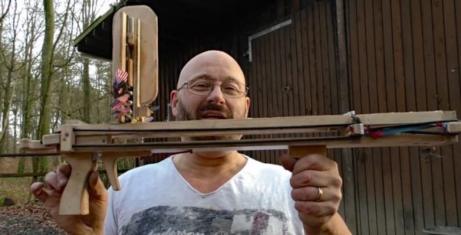 Watch: Shooting Pub Darts With Slingshot and Crossbows
