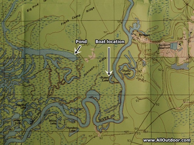 Using TOPO map to find bearing