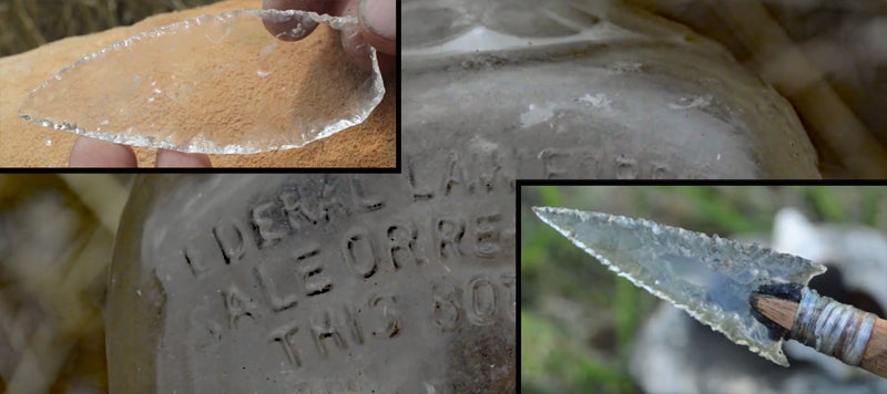 Watch: Glass Arrowhead From a Jim Beam Bottle Watch: Glass Arrowhead From a Jim Beam Bottle