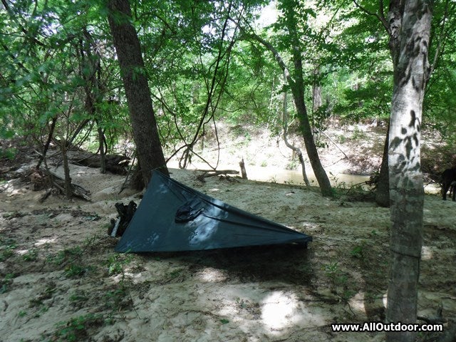 Emergency poncho shelter