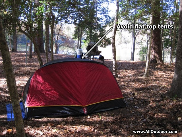 Flat top tent