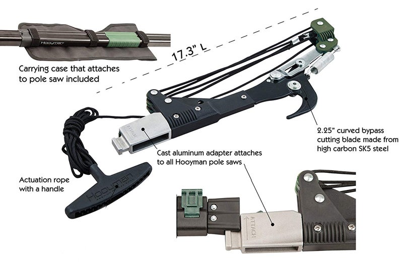 Hooyman pole saw lopper pruner