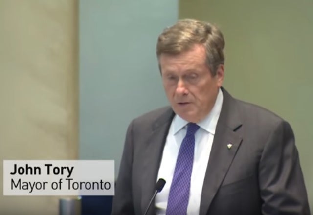 Toronto Mayor Asks Why Does Anyone Need to Have a  Gun?
