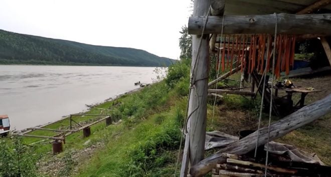 Family Life at a Yukon River Fish Camp by Stan Zuray