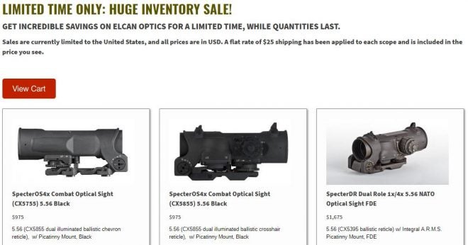 ELCAN Optics Limited Time Inventory Sale!!!