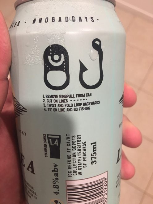 Beer Can Shows How to Turn Tab Into Fishing Hook