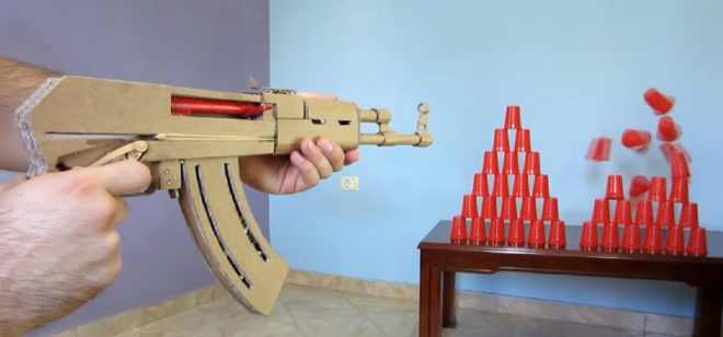 DIY Cardboard AK47 That “Shoots”