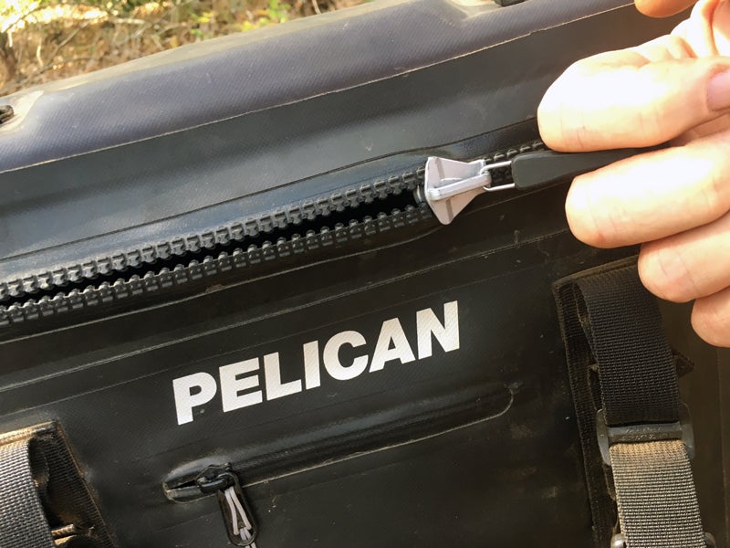 Pelican 24 can soft side cooler zipper
