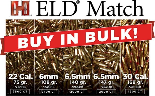 Hornady ELD Bullets Available in Bulk