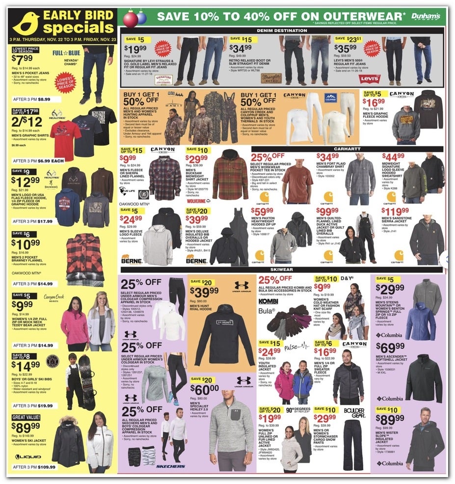 Black Friday Dunham’s Sporting Goods Deals