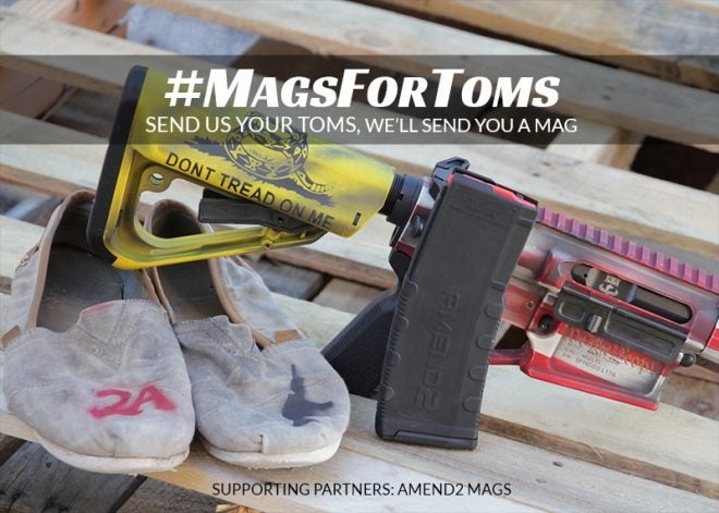 Swap Your TOMS Shoes for a Free Magazine from Adams Arms