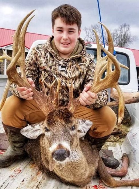 27-Point Backyard Buck Falls to 13-Year-Old Hunter