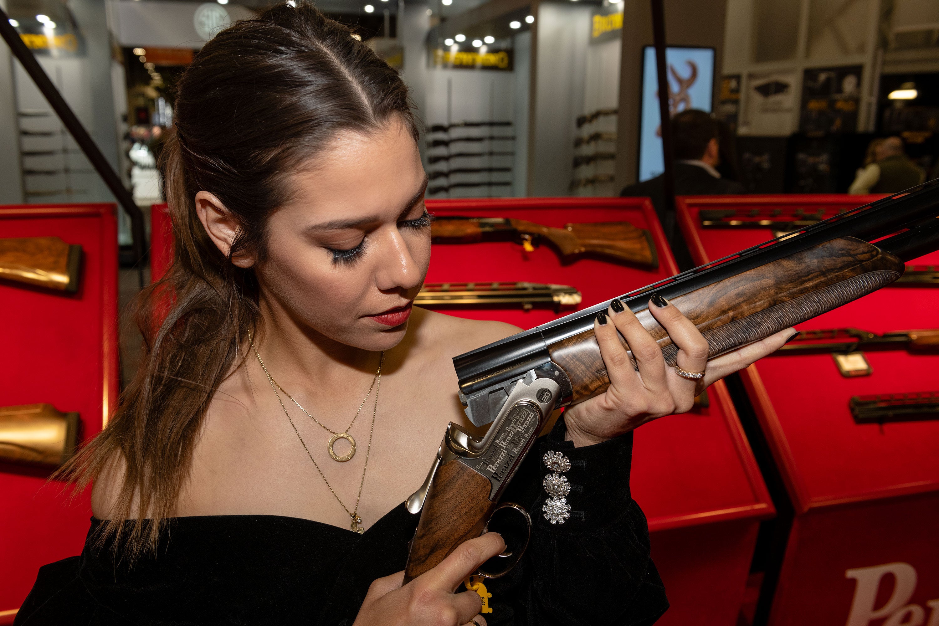 (SHOT Show 2019) Dania Vizzi at Perazzi (SHOT Show 2019) Dania Vizzi at Perazzi