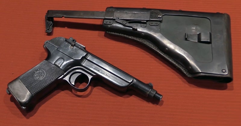 Model 1941 Sosso Italian Experimental 9mm Pistol Model 1941 Sosso Italian Experimental 9mm Pistol