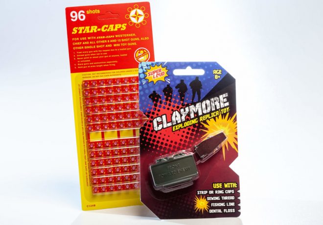 “Claymore Mine” Perimeter Alarm Uses Toy Caps