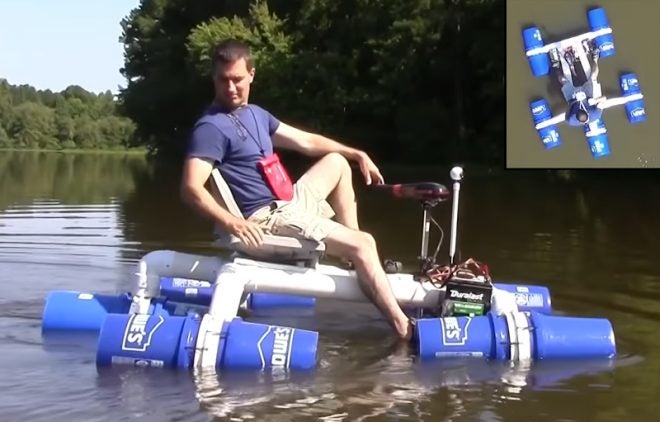 Build a Simple Boat with PVC and Plastic Buckets