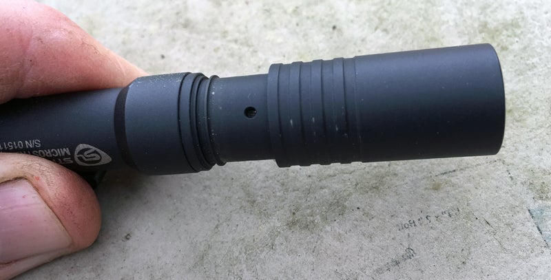 Streamlight MicroStream USB pocket flashlight charging status light.