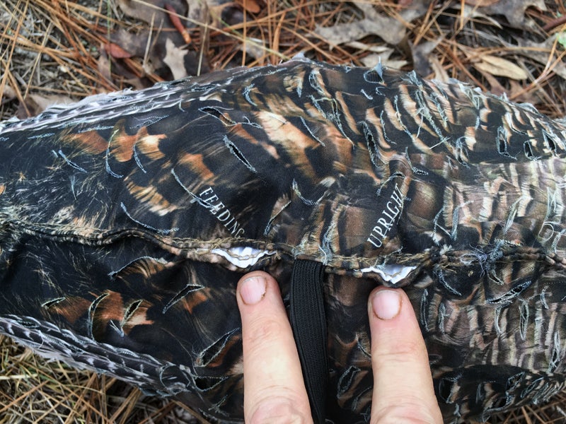 Miss Purr-Fect 3D Turkey hen decoy has two stake holes.