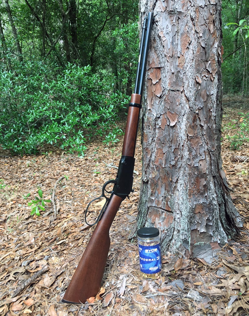 Henry Small Game Rifle and Federal BYOB 22 LR ammo.