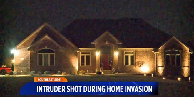 Home Invader Impersonating a Cop Gets Shot in the Butt