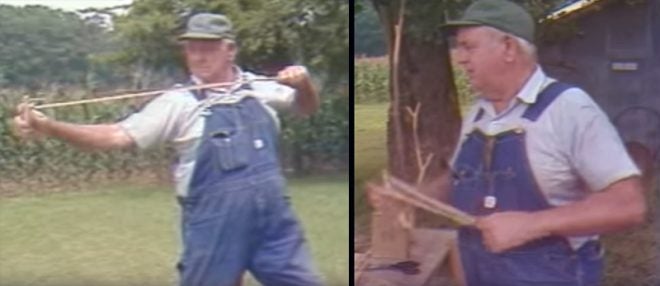slingshot man